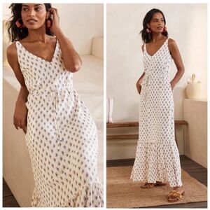 Boden Alicia Belted Tiered Maxi Dress Size 6 NWOT